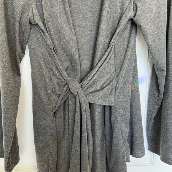 Acevog gray knit wrap cardigan 3X - Picture 5 of 6